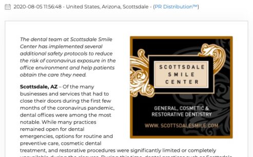 Scottsdale Smile Center dentists discuss office safety measures to reduce the risk of spreading the coronavirus.