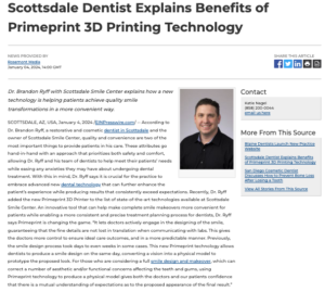 Scottsdale cosmetic dentist explains how Primeprint 3D Printing technology makes the smile design process more convenient. 