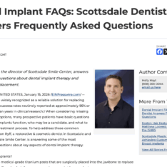 Dr. Brandon Ryff, a restorative and cosmetic dentist in the Scottsdale and Phoenix area, answers frequently asked questions about dental implants.
